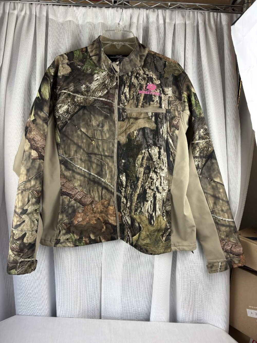 Mossy Oak Women’s Size XL Scent Factor Softshell Fleece Camo Hunting Jacket